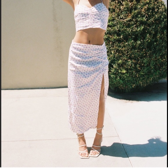 Zara purple floral co ord set - Picture 2 of 5